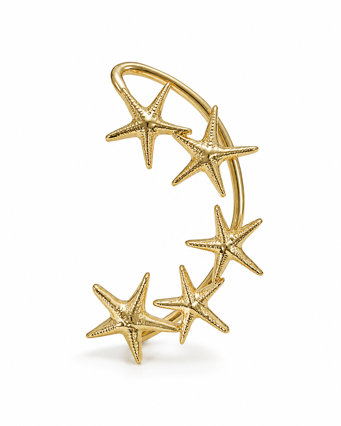 Constellation — gold starfish ear cuff